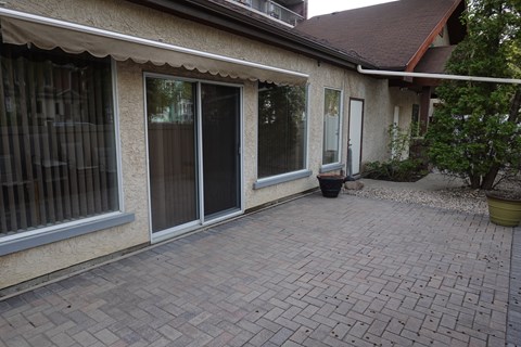 Outdoor patio area
