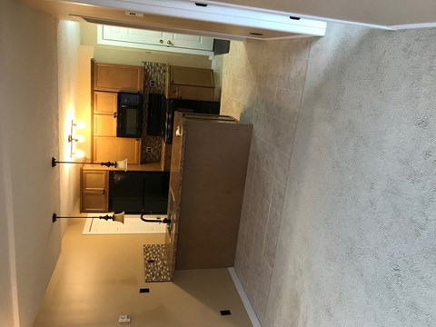 a look into the kitchen from the living room