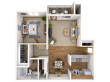 1-bedroom apartment at Hilby Station Apartments in Spokane