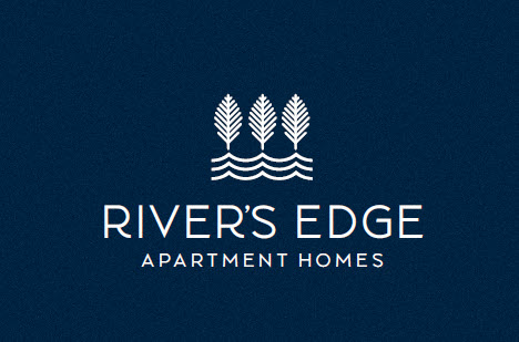 a logo with a river in the middle of it