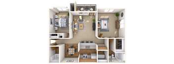 Hilby Station 2 Beds, 2 Baths Spruce (A)