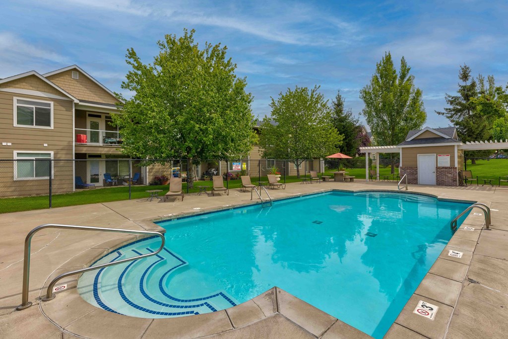 our apartments have a resort style swimming pool