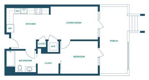 1Bed/1Bath - Signature