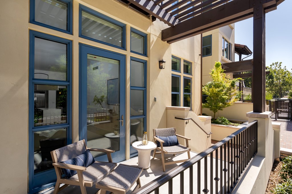 patio with furniture