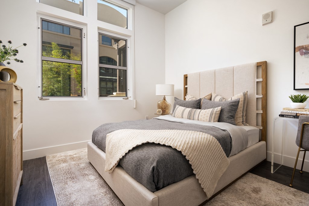 residential bedroom with window