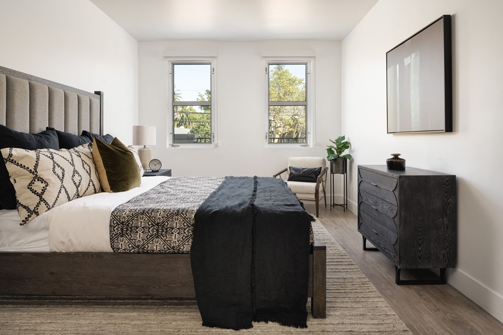 bedoom with  natural light