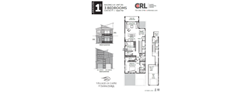 A drawing of a 3 bedroom, 1,531 square foot upper flat is shown.