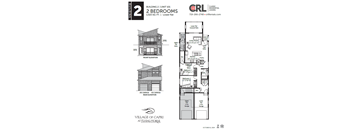 A floor plan for a 2 bedroom, 1,023 square foot lower flat is shown.