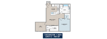 1 Bedroom with Den Unit C  at Franklin Square Apartments/Townhomes, Pennsylvania