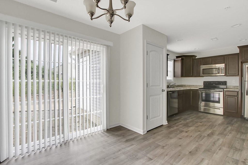 Open living floorplan at Hudson Ridge, Red Lion, PA.