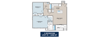 2 Bedroom Unit D  at Franklin Square Apartments/Townhomes, New Freedom, PA, 17349