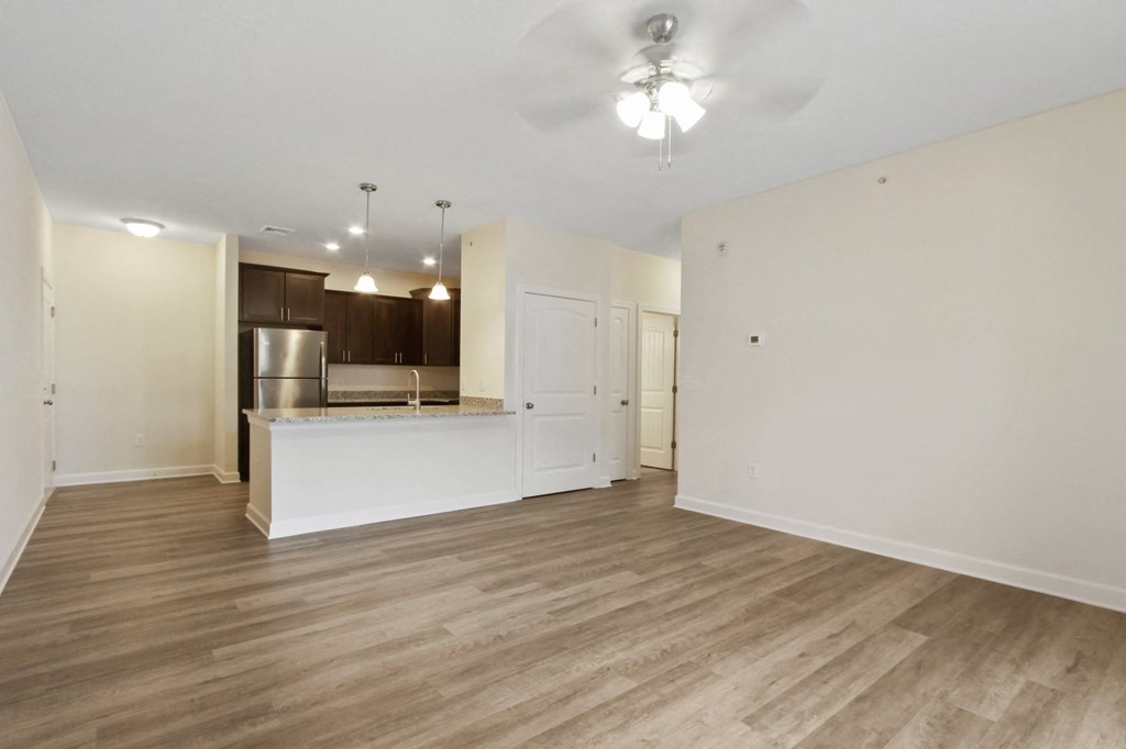 kitchen and living room  at Hadley Place Apartments, Enola