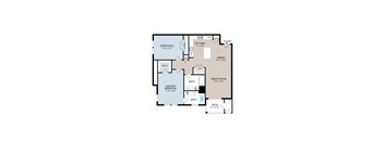 Unit Q Floor Plan at Hadley Place Apartments, Pennsylvania