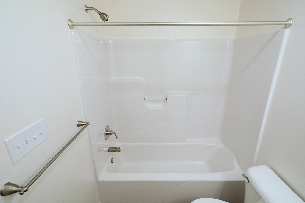 Bathtub and shower  at Hadley Place Apartments, Pennsylvania
