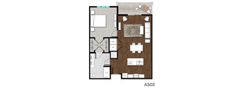 1 Bedroom Floor Plan