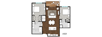 2 Bedroom Floorplan