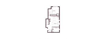 floor plan of the 2nd level floor plan for renovated bedroom apartment