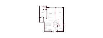 floor plan of the 2 bedroom floor plan exemplary home