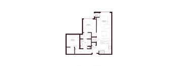 floor plan of the upper level of the ground floor of a house