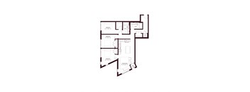 floor plan of 55 north 2nd floor of an apartment