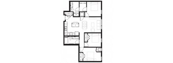 a black and white floor plan of a house