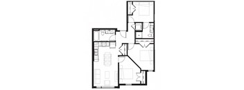 a black and white floor plan of a house