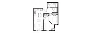 a black and white floor plan of a house