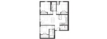 a floor plan of a small apartment