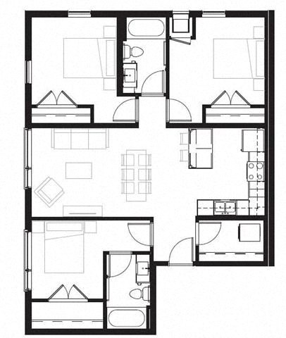 a floor plan of a small apartment