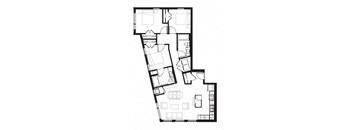 a black and white floor plan of a house