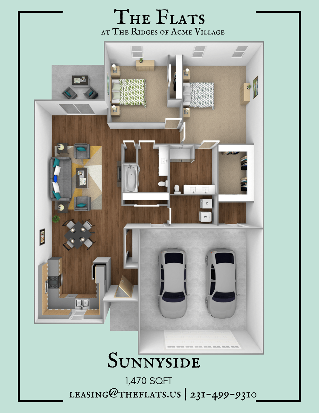 2 Bedroom 2 Bathroom