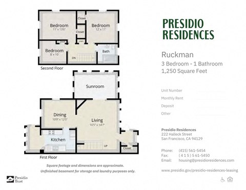 a floor plan of a house with two different floors