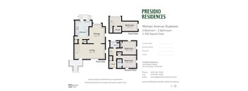 a floor plan of a house with different bedrooms and baths