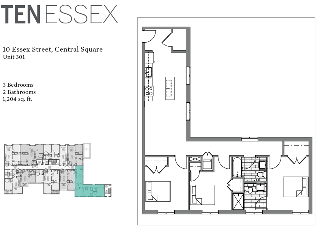 a floor plan of a bedroom apartment