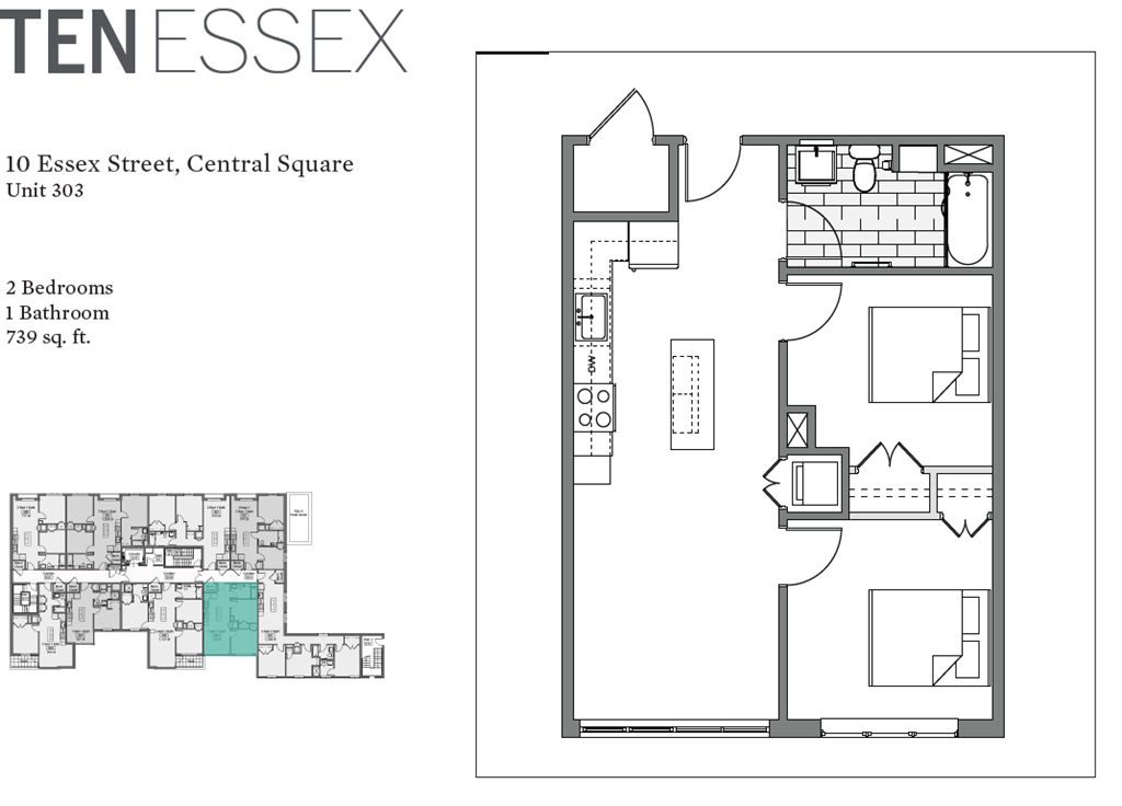 a floor plan of a bedroom apartment