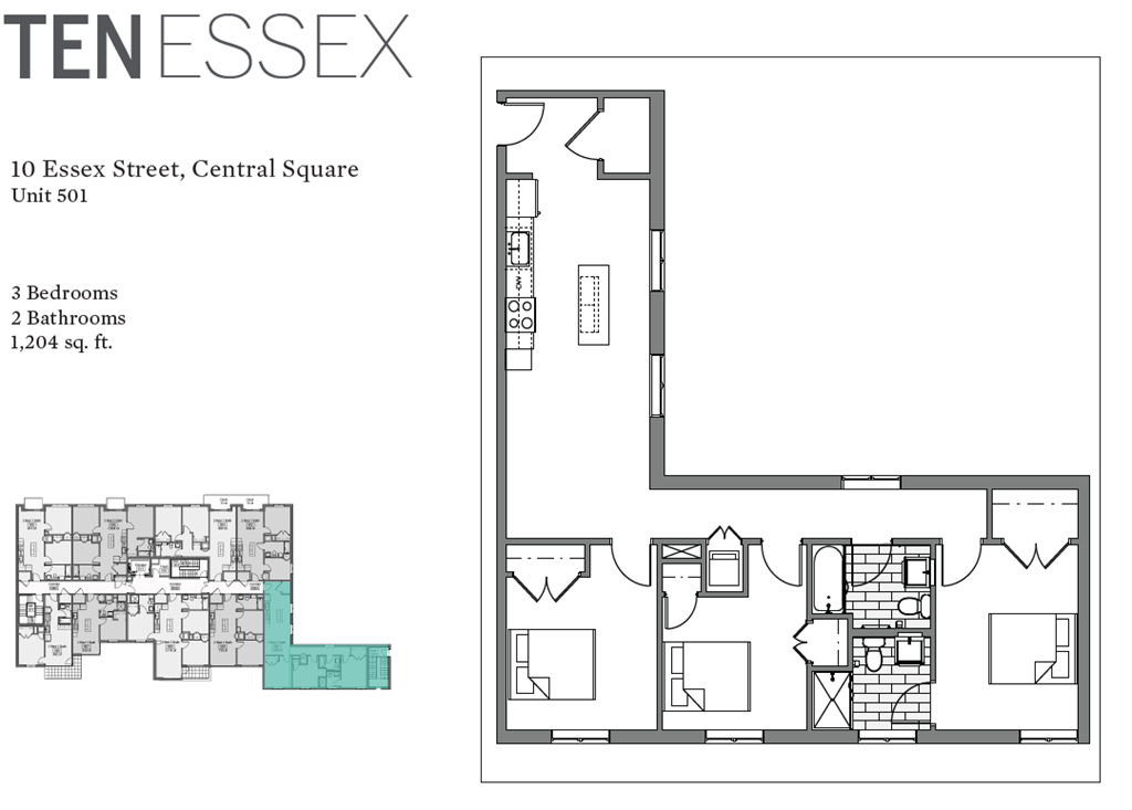 a floor plan of a bedroom apartment