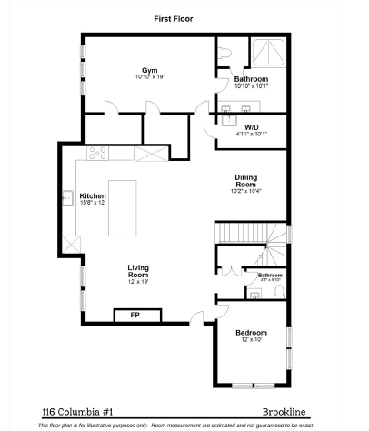 a floor plan of a home with a bedroom and a living room