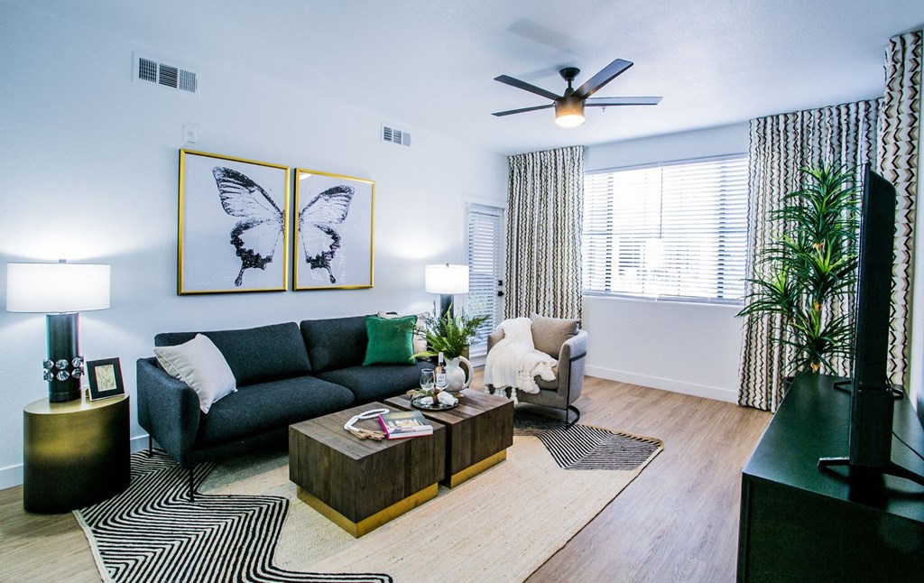 The Presley at Whitney Ranch Model Living Room