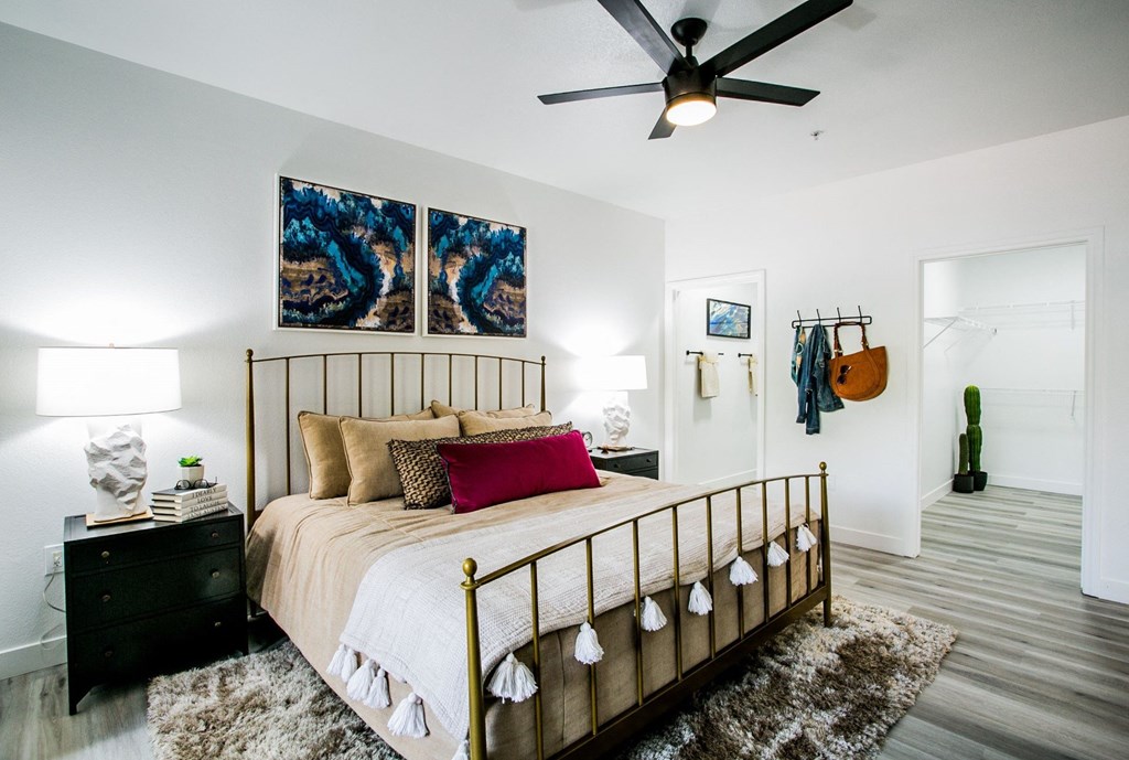 The Presley at Whitney Ranch Model Bedroom with Attached Walk-In Closet