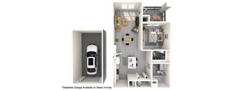 Zone Westgate A2 Floorplan with Garage