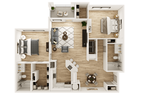 B1- 3D Floor Plan
