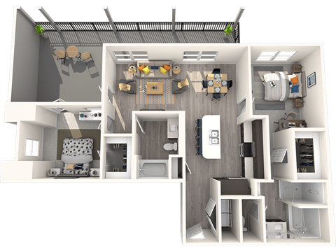 a 2132 sq ft apartment is shown in this floor plan