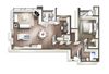Vive on the Park One Bedroom One Bath T Floor Plan San Diego, California Vive on the Park One Bedroom One Bath T Floor Plan San Diego, California