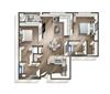 Vive on the Park Two Bed Two Bath B Floor Plan San Diego, California Vive on the Park Two Bed Two Bath B Floor Plan San Diego, California