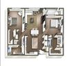 Vive on the Park Two Bed Two Bath C Floor Plan San Diego, California Vive on the Park Two Bed Two Bath C Floor Plan San Diego, California