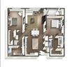 Vive on the Park Two Bed Two Bath H Floor Plan San Diego, California Vive on the Park Two Bed Two Bath H Floor Plan San Diego, California