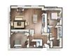 Vive on the Park Two Bed Two Bath R Floor Plan San Diego, California Vive on the Park Two Bed Two Bath R Floor Plan San Diego, California