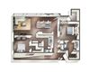 Vive on the Park Two Bed Two Bath S Floor Plan San Diego, California Vive on the Park Two Bed Two Bath S Floor Plan San Diego, California