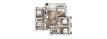 a drawing of a floor plan of a house