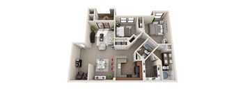a bedroom floor plan of a 2100 sq ft studio